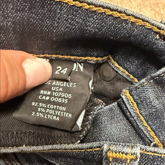 Hudson Blue Jeans with Black Sequin Detail - Picture 3 of 6